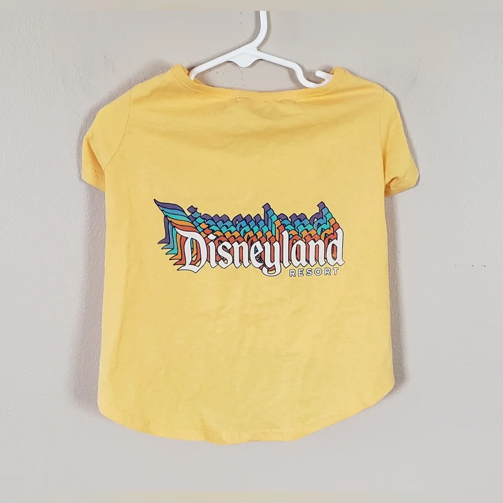 NWT Disneyland Tails Doggie T Shirt in Yellow